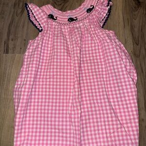 Whale Gingham Dress